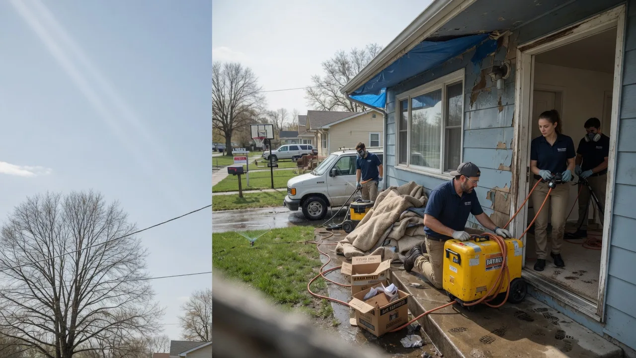 Basement Flood Cleanup in Augusta, IL near me